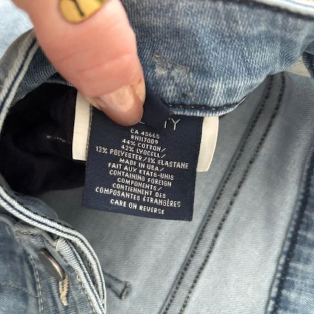 Fidelity | Gwen High Waist Ripped Skinny Jeans in Skyline size 30